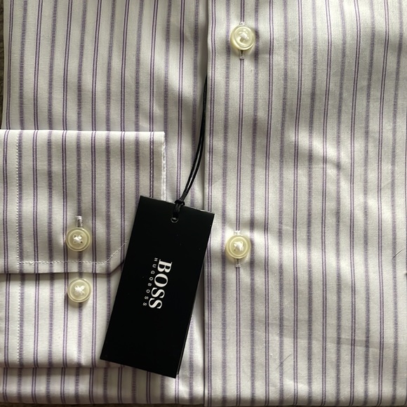 Boss by Hugo Boss | Striped Long Sleeved Button Down - Picture 3 of 3